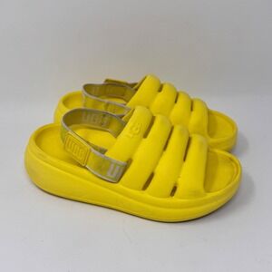UGG Sport Yeah Slide Sandals Kids – Yellow – Size 11